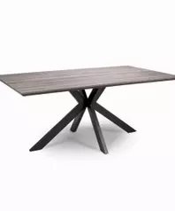 Hattan 180cm Fixed Dining Table - Grey